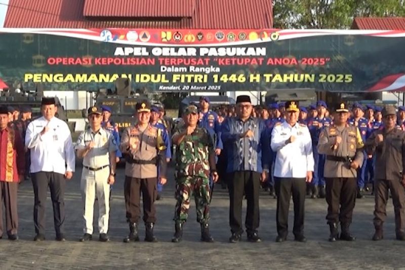 kerahkan-3.300-personel,-gubernur-sultra-jamin-keamanan-mudik-lebaran-–-antara-news