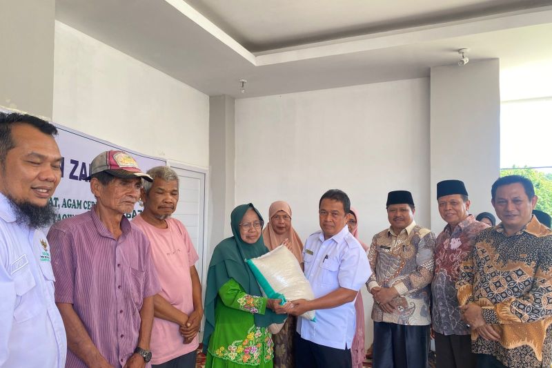 Baznas Agam bantu korban banjir lahar dingin Gunung Marapi 