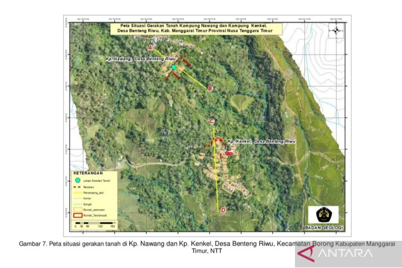 Badan Geologi: Risiko tinggi gerakan tanah susulan di Manggarai Timur