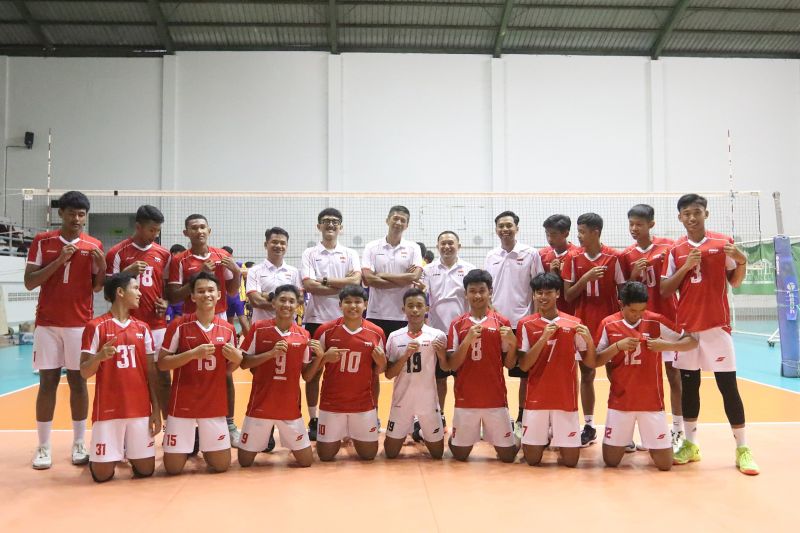 Tumbangkan Malaysia, Indonesia lolos ke Piala Asia Voli U-16 2025