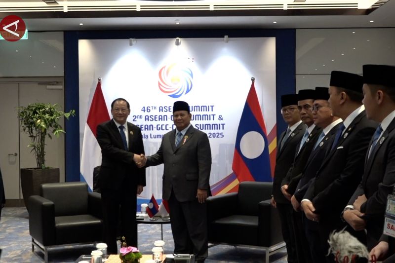 prabowo-dan-pm-laos-bertemu-di-sela-ktt-bahas-penguatan-kerja-sama-–-antara-news