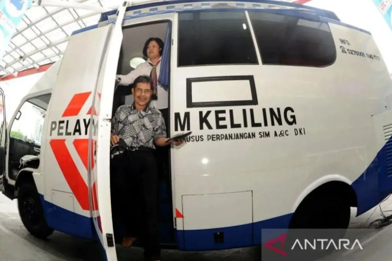 Sabtu, layanan SIM keliling tersedia di lima lokasi DKI Jakarta