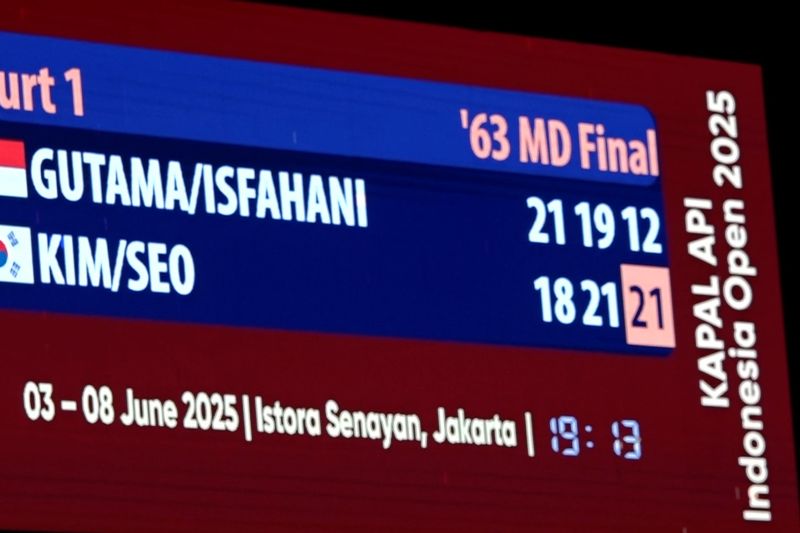 Pebulu tangkis Korsel sabet juara ganda putra Indonesia Open 2025 – ANTARA News