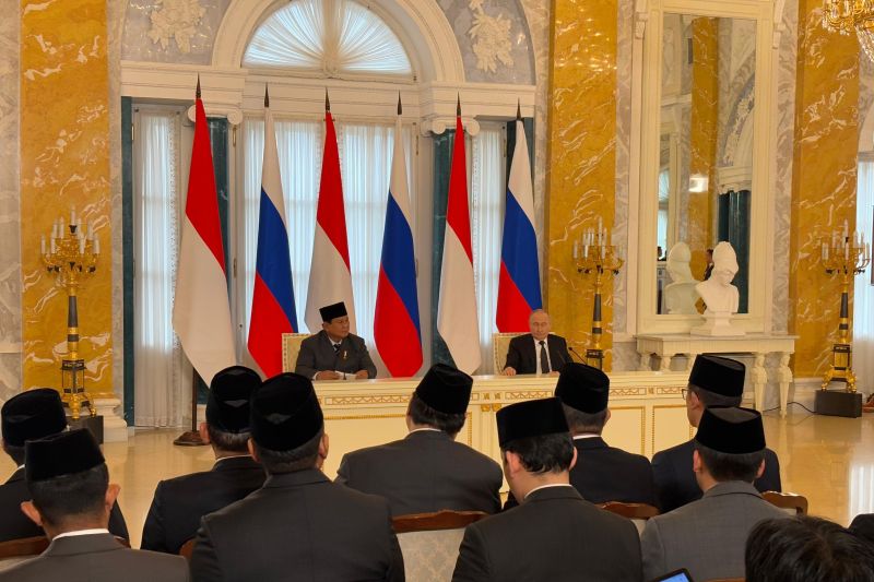 Putin sebut nilai dagang RI–Rusia tumbuh pesat sejak awal 2025