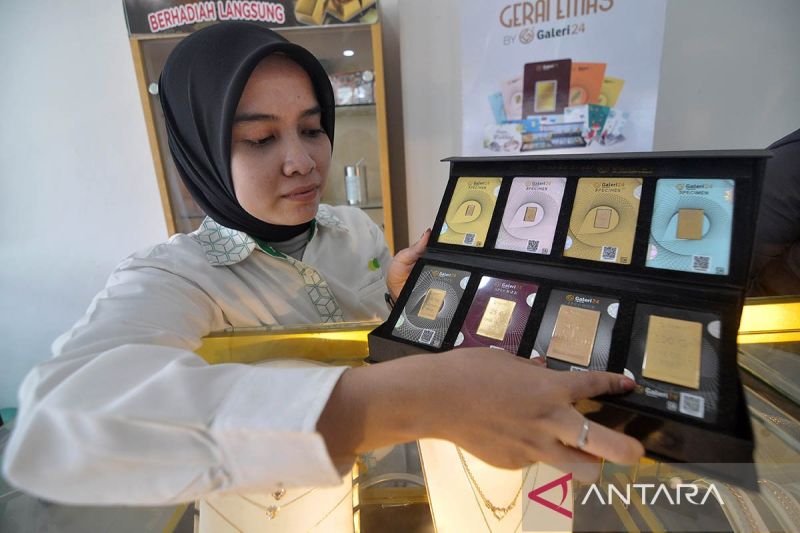 Emas Pegadaian lanjutkan tren penurunan harga jual tiga hari beruntun