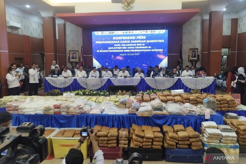 Desk Narkoba berhasil sita 683 kg narkotika selama April-Juni 2025