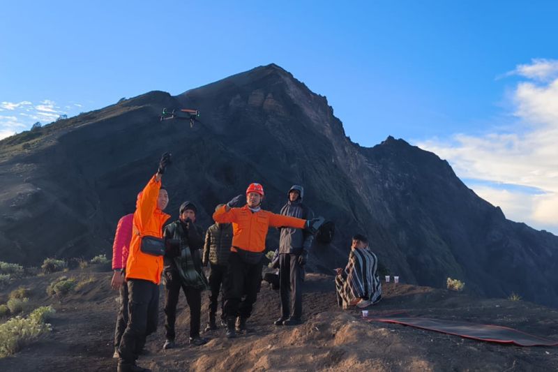 Pendaki WNA tergelincir di Gunung Rinjani Lombok
