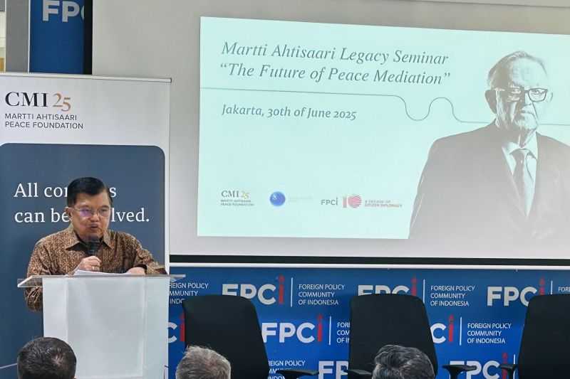 Jusuf Kalla soroti pentingnya 'rasa percaya' dalam mediasi perdamaian
