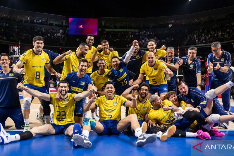 Klasemen pekan kedua VNL: Brasil kokoh di puncak