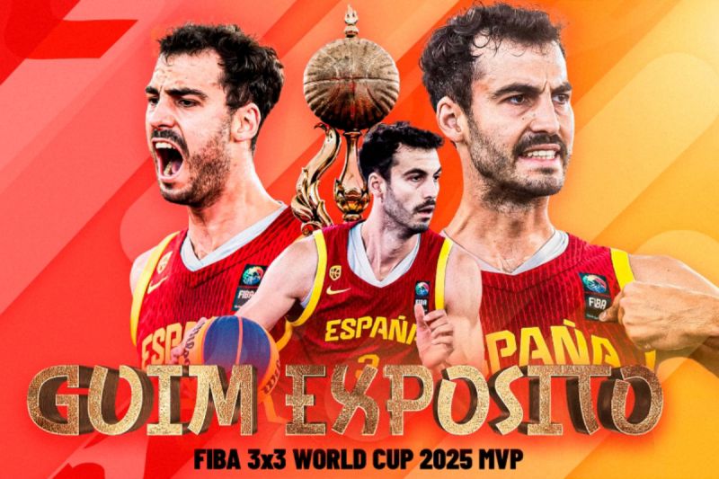 Guim Exposito raih MVP usai bawa Spanyol juara Piala Dunia FIBA 3×3
