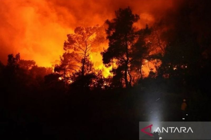 Keadaan darurat diumumkan usai kebakaran hutan dahsyat di Kreta timur
