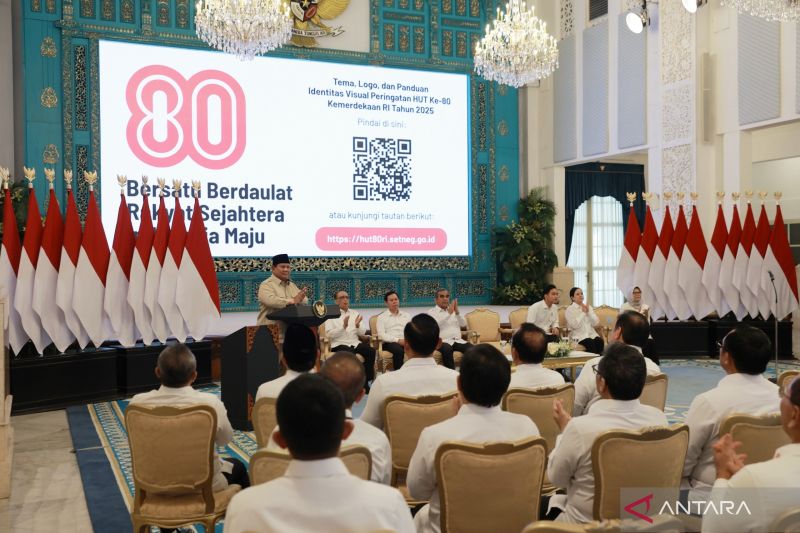 Mensesneg: Desain logo HUT Ke-80 RI pilihan langsung Presiden Prabowo