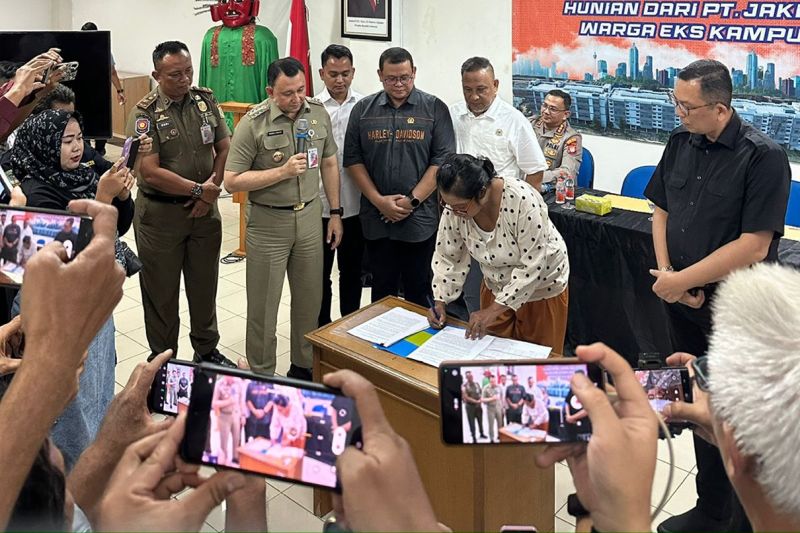 Sebagian warga Kampung Bayam tempati hunian pekerja JIS