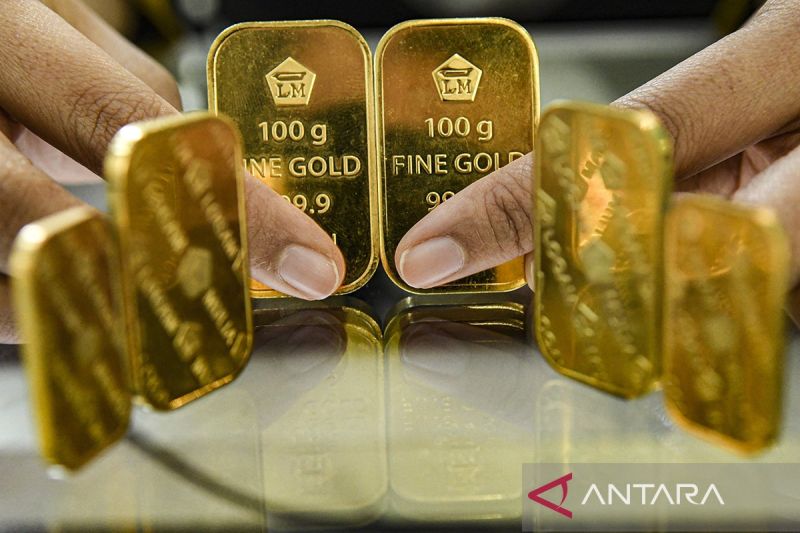 Harga terbaru emas Pegadaian, Galeri24-Antam turun, UBS naik