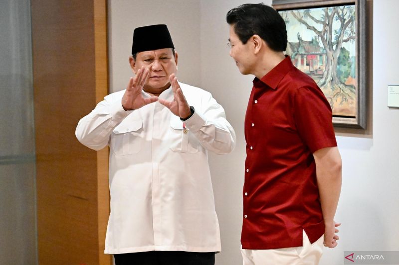 Prabowo disambut riuh penonton, hadiri parade Hari Nasional Singapura