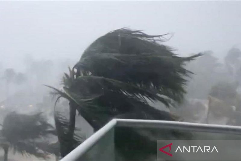Lebih dari 100.000 orang terluka akibat topan Kajiki di Hainan, China