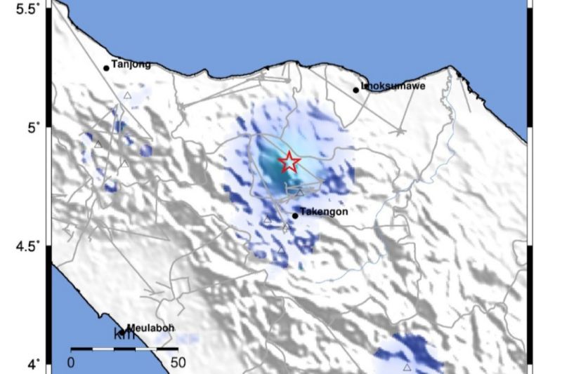 BMKG: Gempa dangkal guncang Bener Meriah Aceh tengah malam