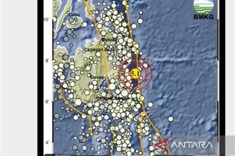 Gempa magnitudo 5,1 guncang Melonguane Sulut