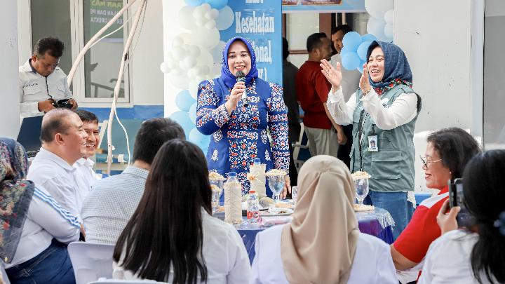 Ketua TP PKK Deli Serdang Ajak Warga Aktif Manfaatkan Posyandu di HKN ke-61