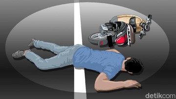 Tabrakan 'Adu Banteng' 2 Motor di Bogor, Pengemudi Tewas-2 Orang Terluka