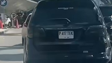 Polisi Tilang Mobil Fortuner di Medan Pakai Nopol Palsu 'P 417 TEK'