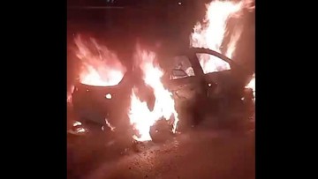 Mobil Terbakar di Tol Wiyoto Wiyono Arah Pluit, Lalin Macet