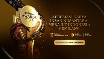 Digelar 25 November, Jangan Lewatkan detikcom Awards 2025!