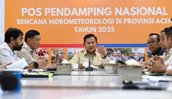 Dari Rusia, Prabowo Langsung ke Sumatera Tinjau Lokasi Bencana