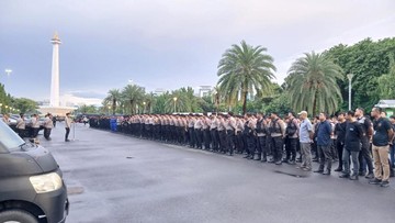 988 Polisi Dikerahkan Amankan Tablig Akbar Milad Jakmania di Monas