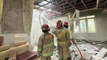 Vila di Puncak Bogor Terbakar Akibat Korsleting Listrik