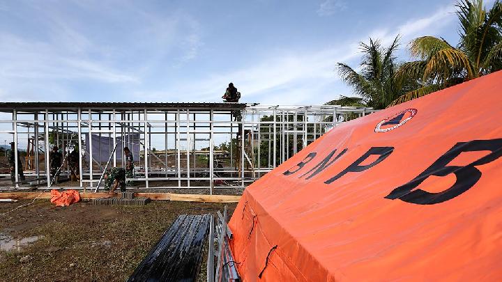 Hunian Sementara Korban Banjir di Aceh Timur Mulai Dibangun