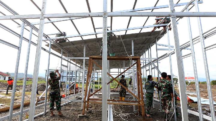 BNPB Bangun 711 Hunian Sementara di Aceh Utara