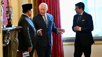 Prabowo Bertemu Raja Inggris Charles III di London, Bahas Konservasi Gajah