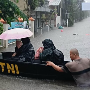 Perumahan Jatibening Permai Bekasi Banjir, Tinggi Air Capai 1 Meter