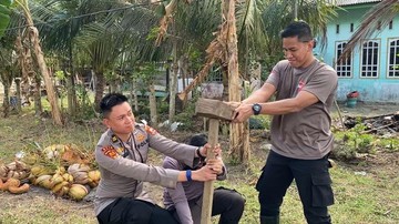 Mahasiswa STIK Polri Angkatan 83 Buat Sumur Bor Air Bersih di Aceh Utara