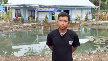 Demi Keluarga, Sairan Pilih Kerja di Kolam Sidat Nusakambangan Usai Bebas