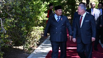 Bertemu Raja Yordania, Prabowo Tegaskan Komitmen Perjuangkan Solusi 2 Negara