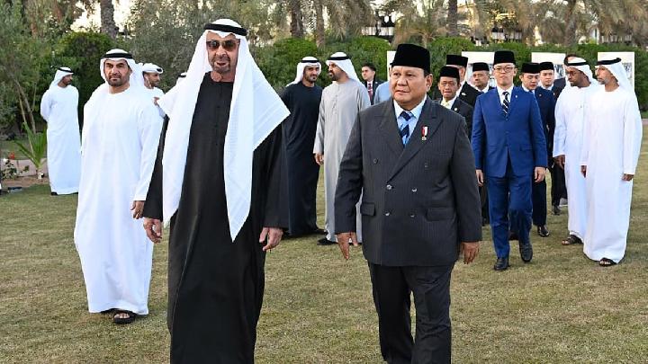 Prabowo Bertemu dengan Presiden MBZ di Abu Dabhi