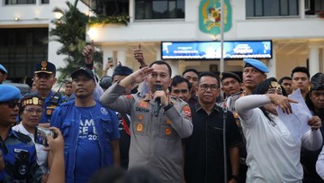 Doa Bersama Kapolrestabes Medan Redam Ketegangan Massa Demo