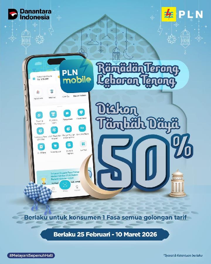 PLN Hadirkan Promo Tambah Daya Melalui PLN Mobile