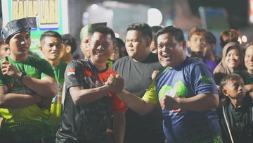 Ramaikan Fun Night Run Polres Meranti, Kapolres: Polri Sahabat Masyarakat