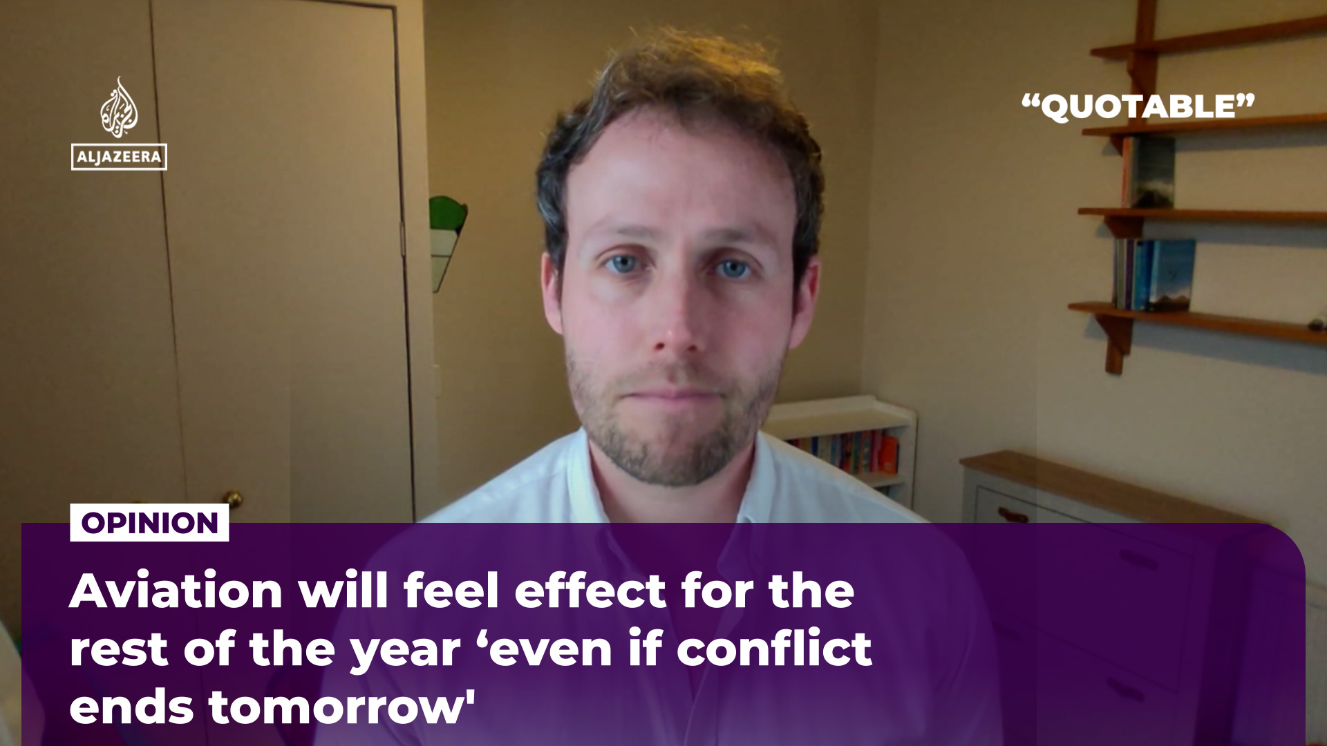 Penerbangan akan merasakan dampaknya hingga akhir tahun ini bahkan jika konflik berakhir