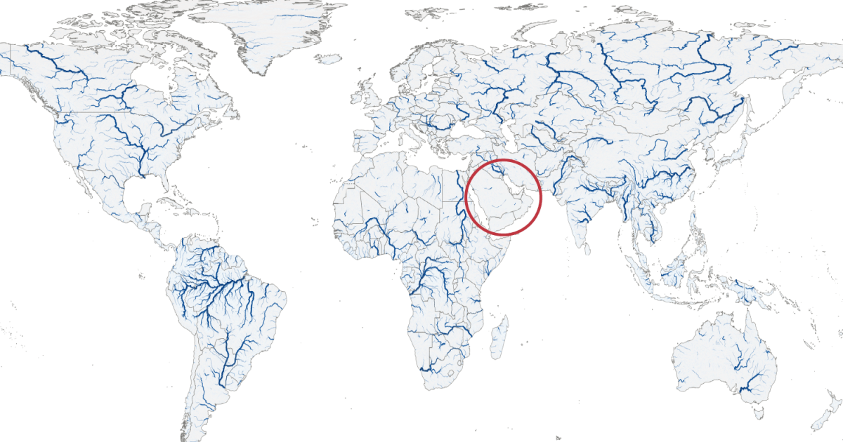 Berapa banyak udara di Teluk yang berasal dari pabrik desalinasi?