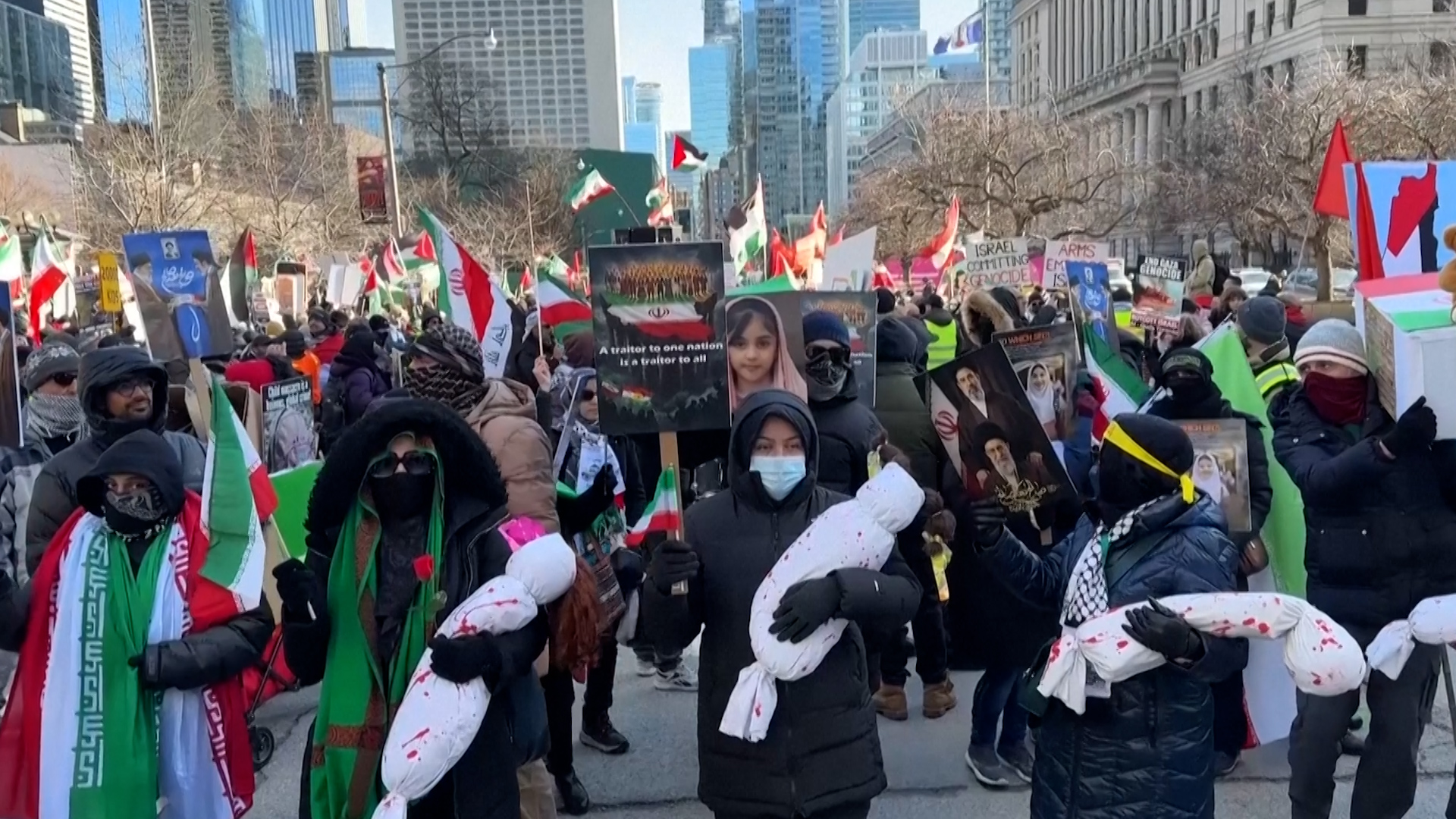 Unjuk rasa Hari Al-Quds di Toronto mengakhirinya perang di Iran & Lebanon