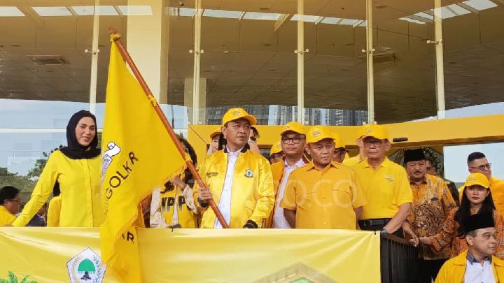 Bahlil Lepas 20 Bus Rombongan Mudik Gratis Golkar