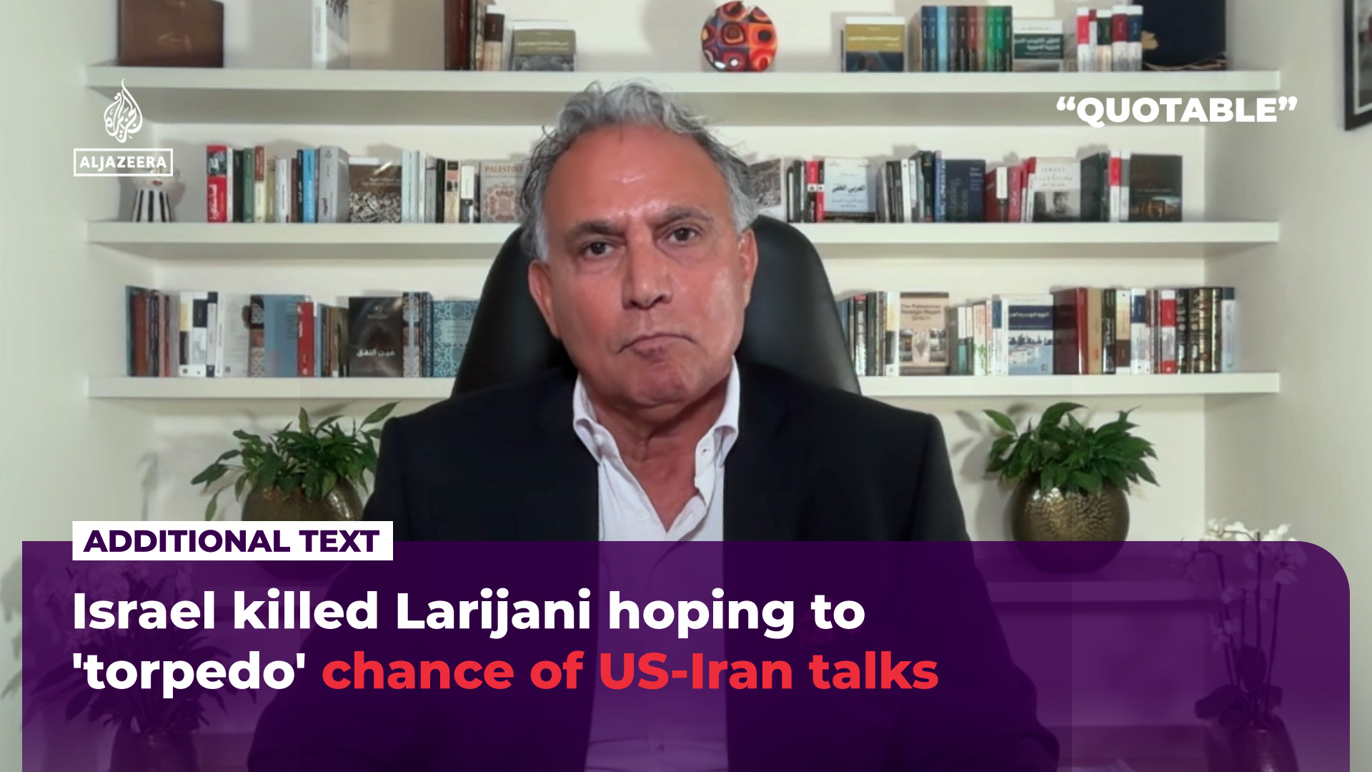 Israel membunuh Larijani dengan harapan bisa 'menorpedo' peluang perundingan AS-Iran