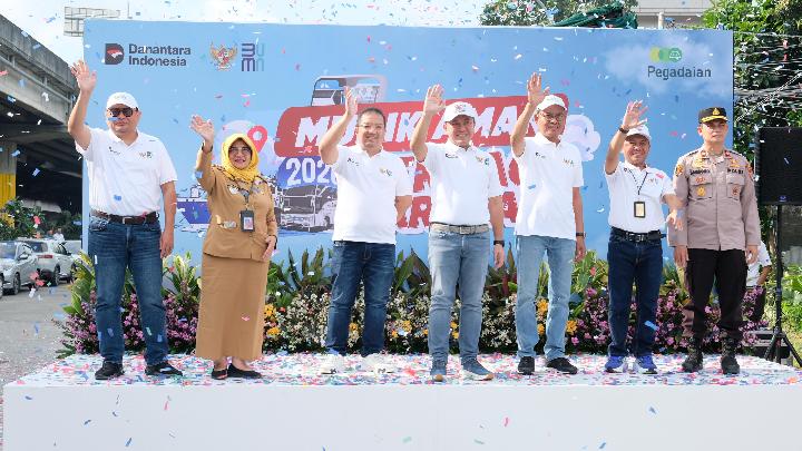 Pegadaian Kanwil VIII Jakarta 1 Berangkatkan 500 Pemudik Gratis