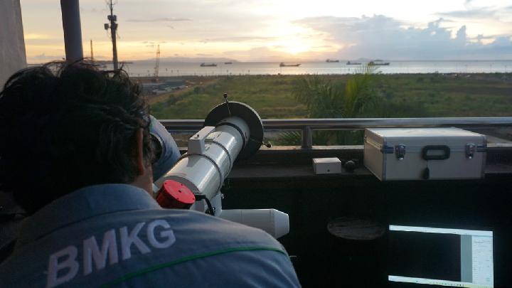 Pantauan BMKG: Peluang Hilal Lebaran Terlihat Hari ini Kecil