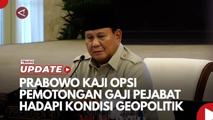 Respons Mendagri soal Opsi Pangkas Gaji Menteri