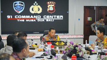Kapolri Monitoring Tempat Wisata, Pastikan Kesiapan Arus Balik dari Bali